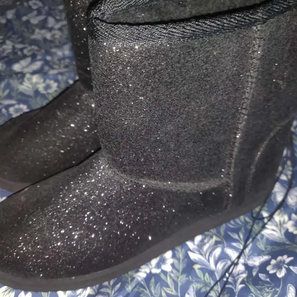 Wonder Nation Girls' Black Boots